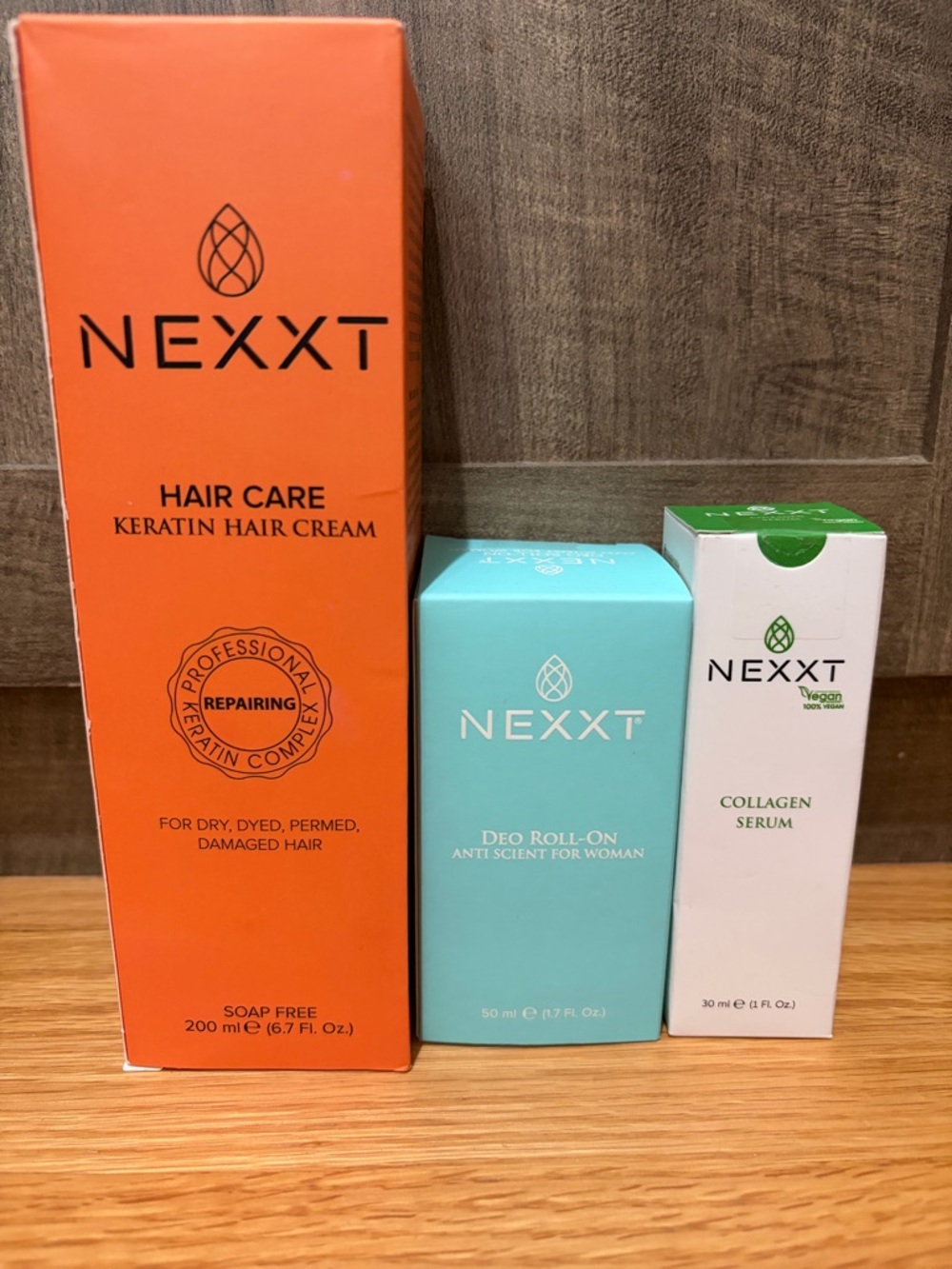 NEXXT Hair Care Trio - Orange, Teal, White